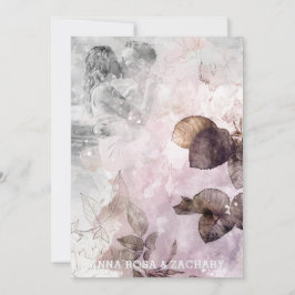 Invitación *~* AR26 Ephemera QR Victorian Boda de FOTO RSVP