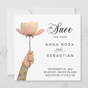 Invitación *~* AR6 11 Foto Elegante Vintage Guarde la fecha