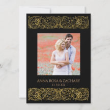 *~* AR6 victoriano QR FOTO RSVP Ornate Boda