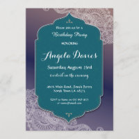 Árabe 40.o de la fiesta de cumpleaños de la joya