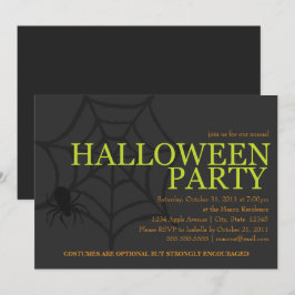 Invitación Araña espeluznante