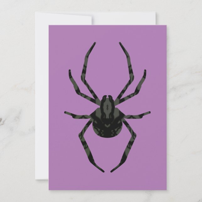 Invitación Araña Vieja Ligera (Anverso)