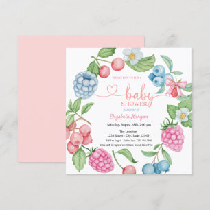 Invitación Arándano Fresa Frambuesa Mora Dulce
