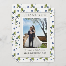 Invitación Arándanos Bodas Agradecimiento Granja