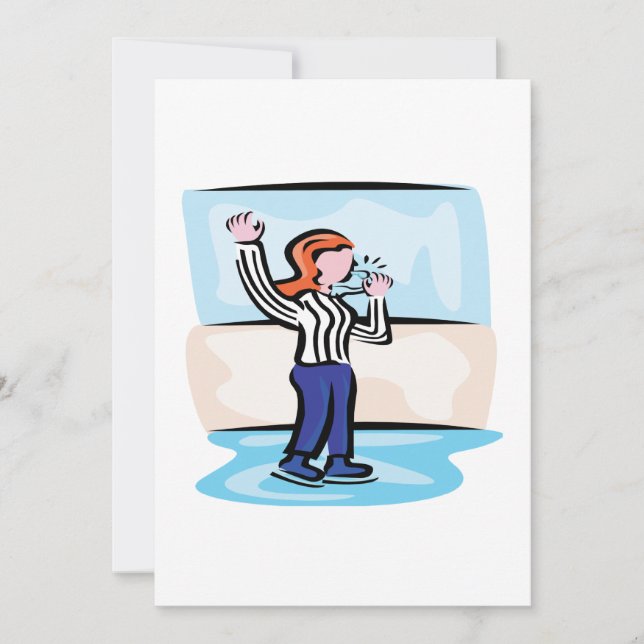 Invitación Árbitro de hockey (Anverso)