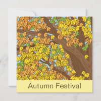 Árbol colorido del festival de otoño