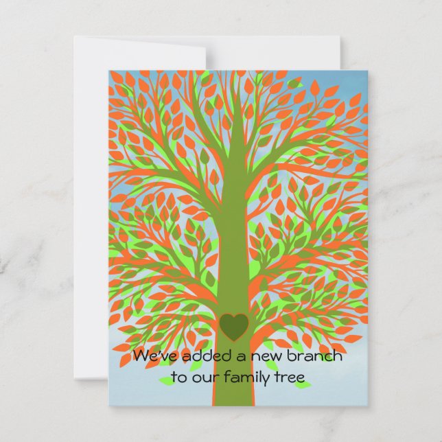 Invitación Árbol de adopción (Anverso)