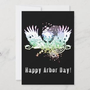 Invitación Árbol de alta fidelidad feliz Día de Arbor