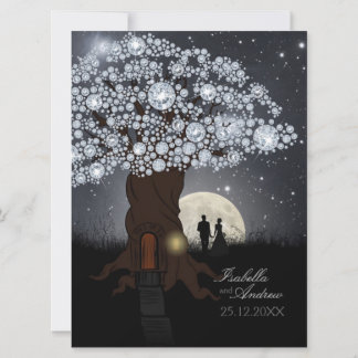 Invitación Árbol de amor de diamantes