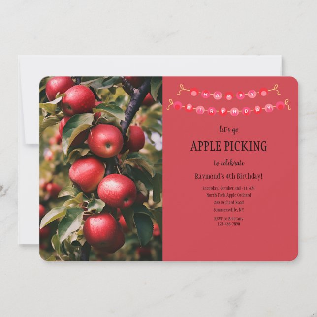 Invitación Árbol de Apple (Anverso)