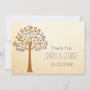 Invitación Árbol de caída, boda de otoño rústica gracias a la