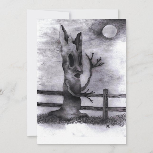 Invitación "Árbol de cuentagotas" (Anverso)