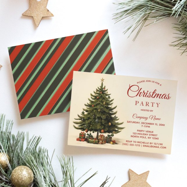 Invitación Árbol de época y Fiesta de Navidades corporativos (Subido por el creador)