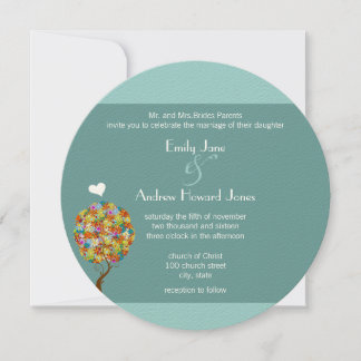 Invitación Árbol de hadas de hadas floridas encantado