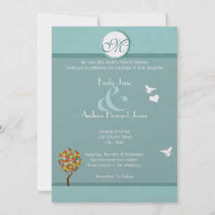 Invitación Árbol de hadas de hadas floridas encantado