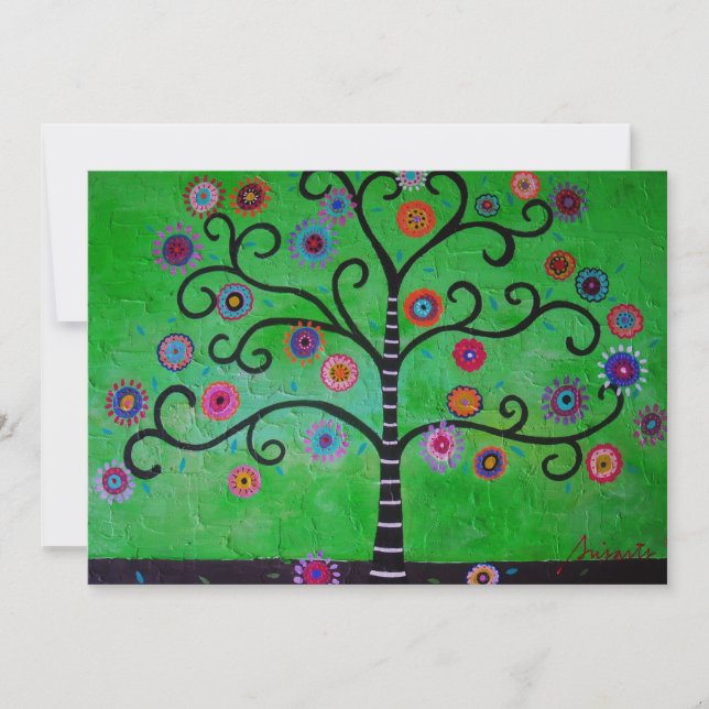 INVITACIÓN ÁRBOL DE LA VIDA BAR/BAT MITZVAH (Anverso)
