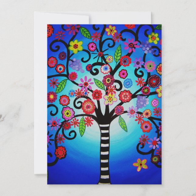 INVITACIÓN ÁRBOL DE LA VIDA BAR/BAT MITZVAH (Anverso)