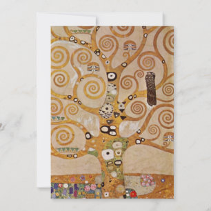Invitación Árbol de la Vida de Gustav Klimt, Art Nouveau esti