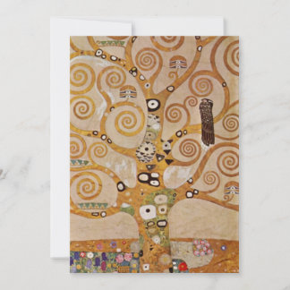 Invitación Árbol de la Vida de Gustav Klimt, Art Nouveau esti