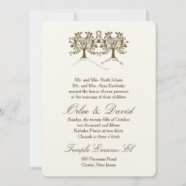 Invitación Árbol de la Vida + Estrella de David