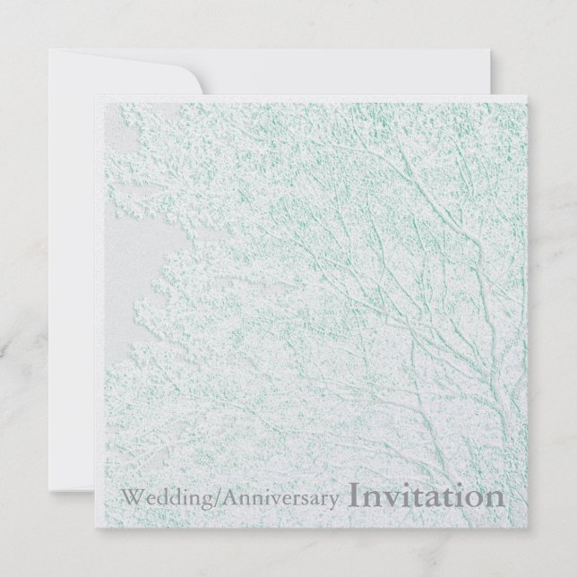 Invitación Árbol de la Vida/Invitaciones de aniversario de bo (Anverso)