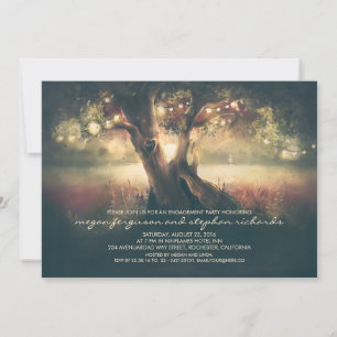 Invitación Árbol de luces de cadena - Partido de compromiso d
