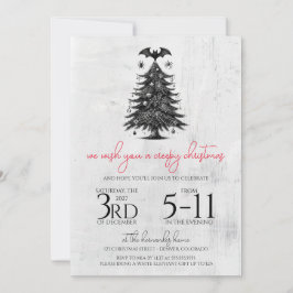 Invitación Árbol de murciélagos festivos