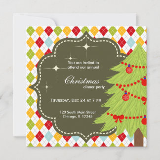 Invitación árbol de Navidad
