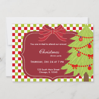 Invitación árbol de Navidad