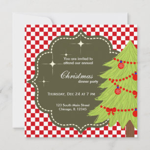 Invitación árbol de Navidad