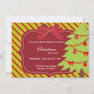 Invitación árbol de Navidad