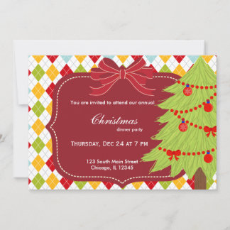 Invitación árbol de Navidad