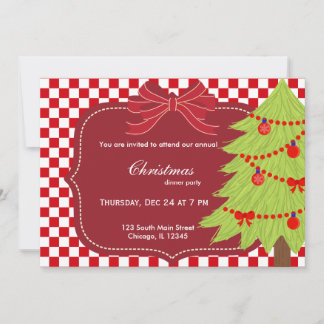 Invitación árbol de Navidad