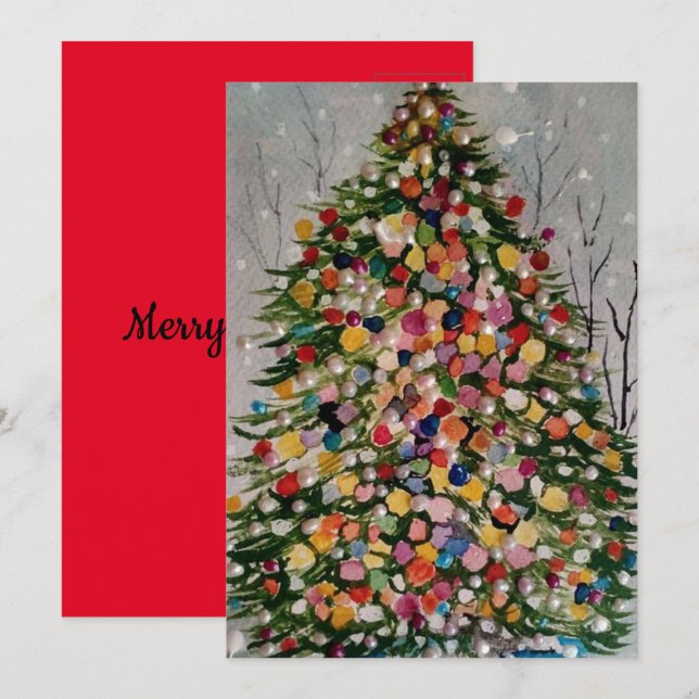 INVITACIÓN ÁRBOL DE NAVIDAD (Anverso / Reverso)