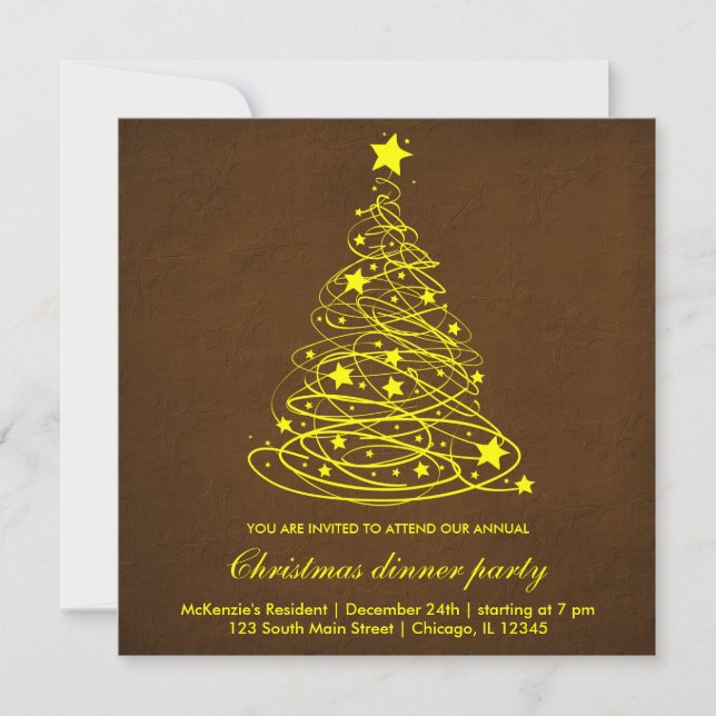 Invitación Árbol de Navidad (Anverso)