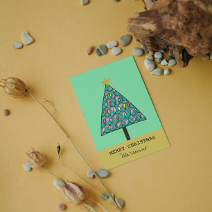 Invitación Árbol de Navidad caprichoso con iluminación invita