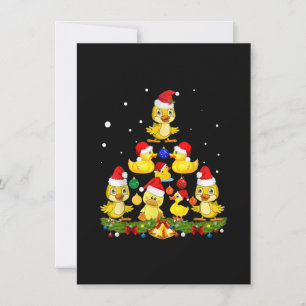 Invitación Árbol de Navidad de pato