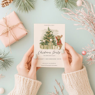 Invitación Árbol de Navidad de Peter Rabbit