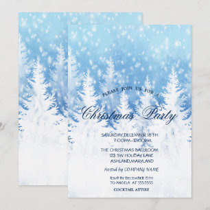 Invitación Árbol de Navidad elegante, fiesta de Navidad con n