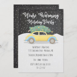 Invitación Árbol de Navidad en la fiesta de feriado por el ca