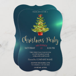 Invitación Árbol de Navidad, Fiesta de la Compañía de Navidad