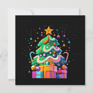 Invitación Árbol de Navidad Magia Resplandor