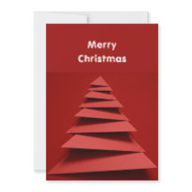 Árbol de Navidad minimalista de papel de origami c