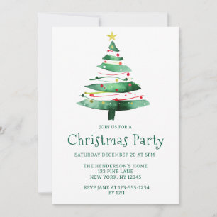 INVITACIÓN ÁRBOL DE NAVIDAD MODERNO