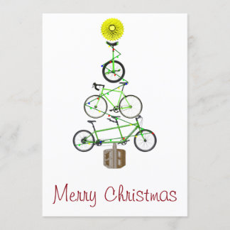 Invitación Árbol de Navidad para bicicletas