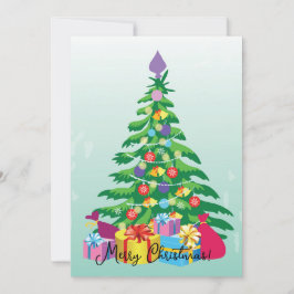 Invitación Árbol de Navidad y regalos