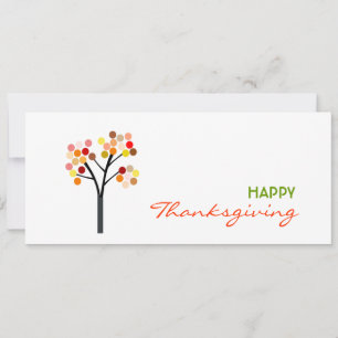 Invitación Árbol de otoño del Día de Acción de Gracias