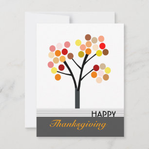 Invitación Árbol de otoño del Día de Acción de Gracias