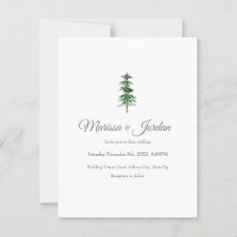 Invitación Árbol de pájaros acuáticos