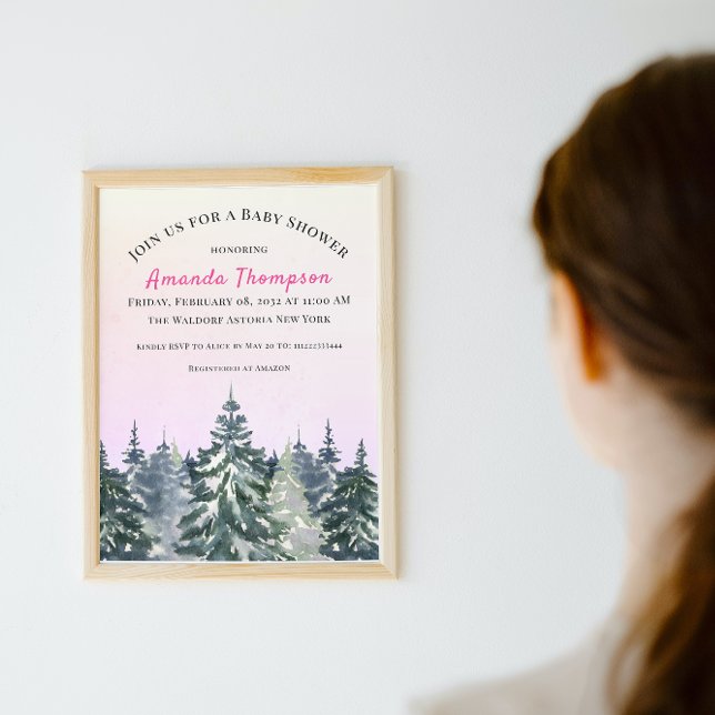 Invitación Árbol de Pino Rosa Moreano de Agua Forestal (Subido por el creador)